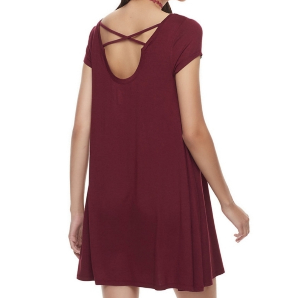 SO swing dress burgundy